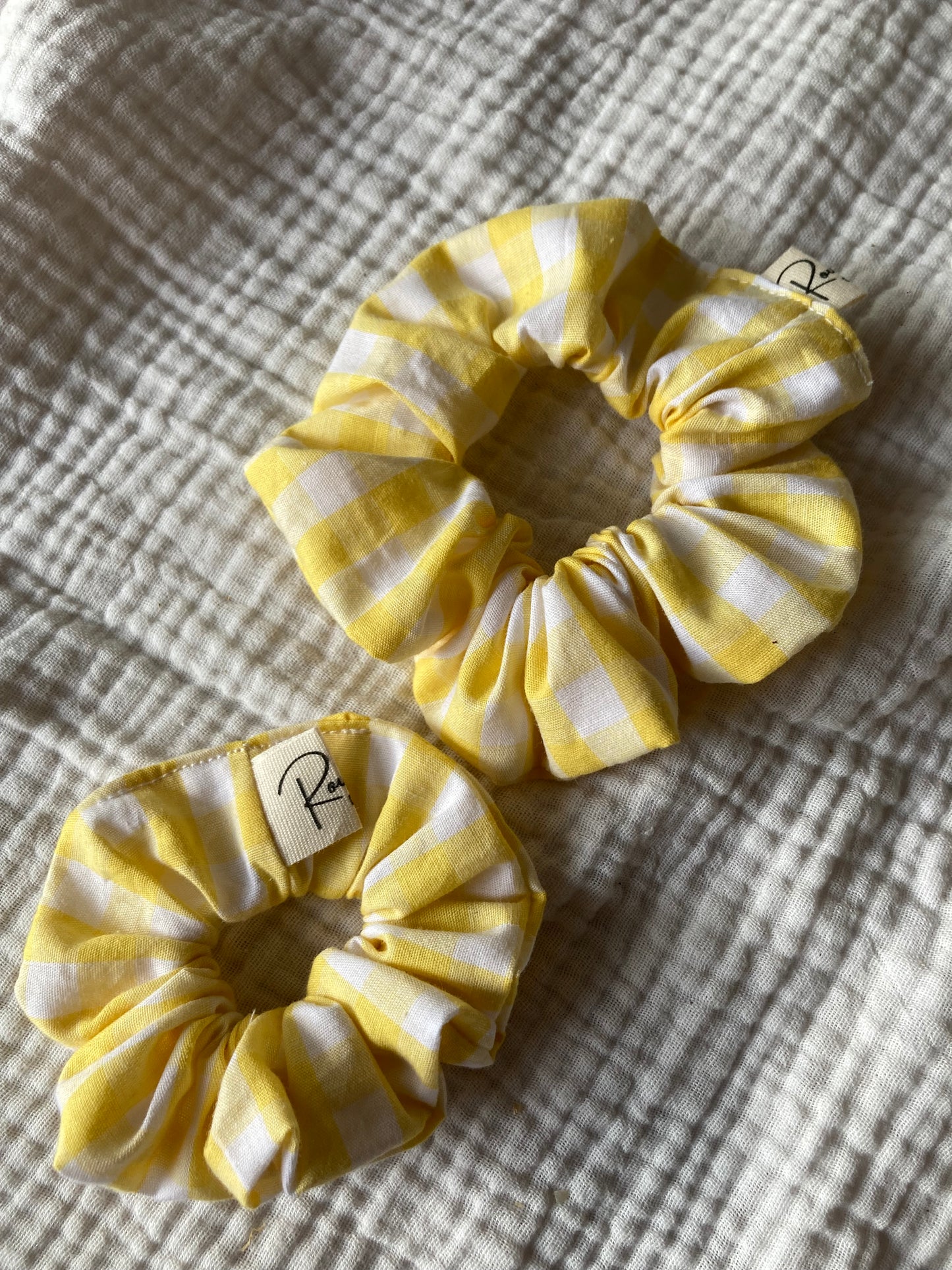 Chouchou XL - Vichy jaune