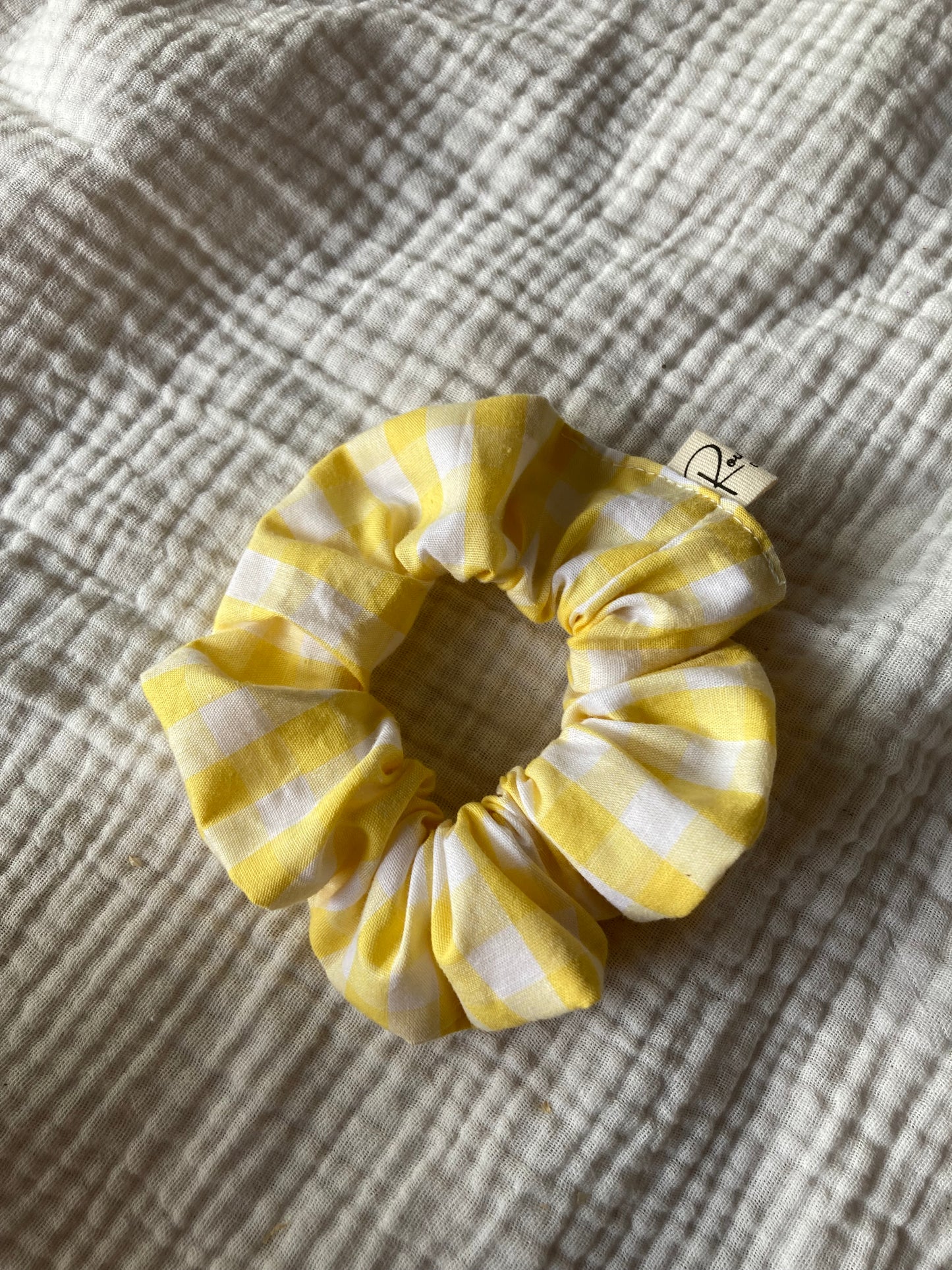 Chouchou XL - Vichy jaune