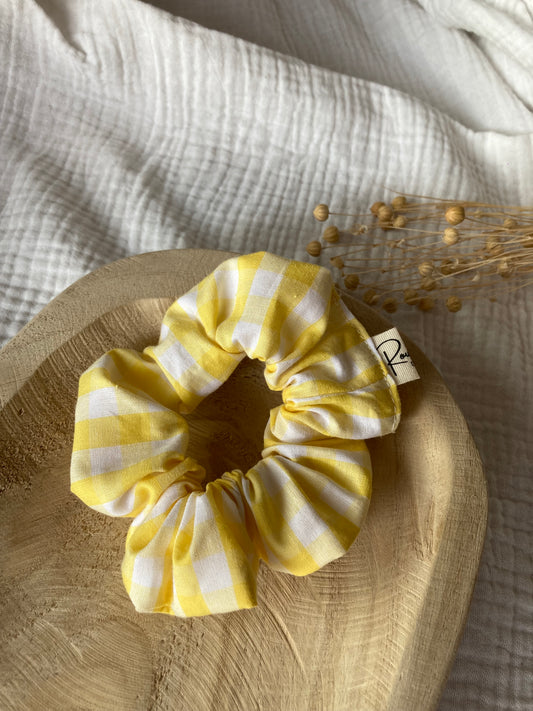Chouchou XL - Vichy jaune